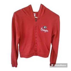 University of Georgia zip hooded jacket S